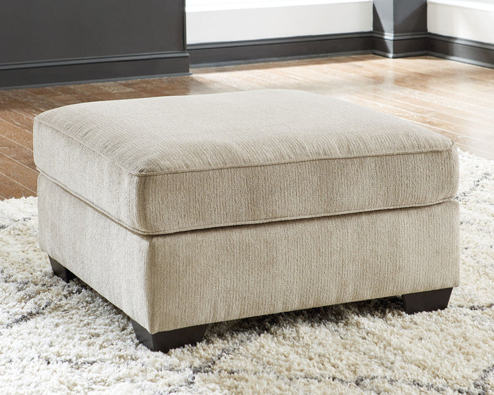 Decelle - Oversized Accent Ottoman - Putty
