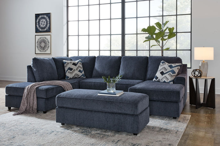Albar Place - Sectional With Ottoman - Roberts Furniture & Mattress (Yorktown, VA)