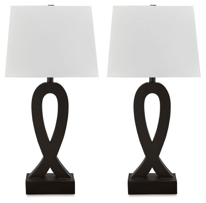 Markellton - Poly Table Lamp (Set of 2) - Black