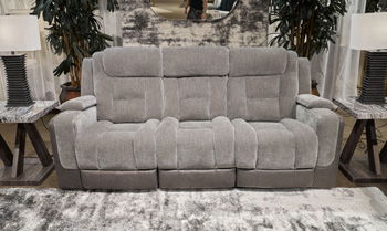 Mixed Motion - Power Reclining Sofa With Adjustable Headrest - Roberts Furniture & Mattress (Yorktown, VA)