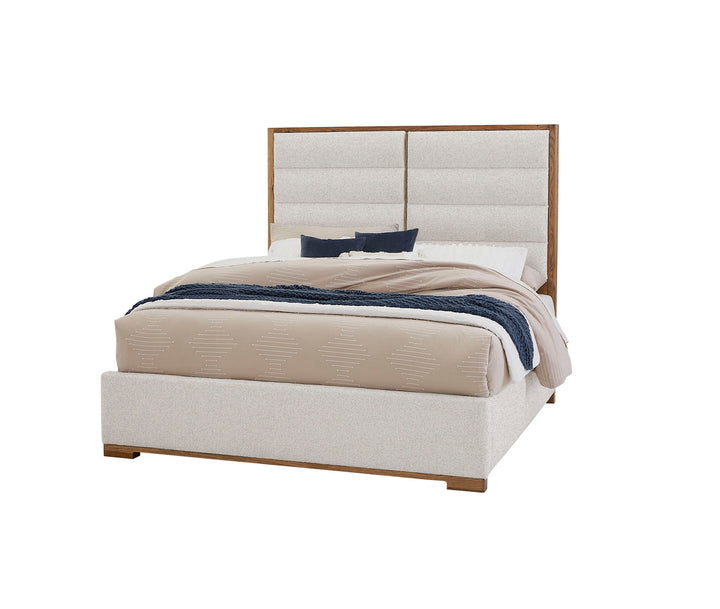 Crafted Oak - Erin's Upholstered Bed (Headboard, Footboard And Rails) - Roberts Furniture & Mattress (Yorktown, VA)