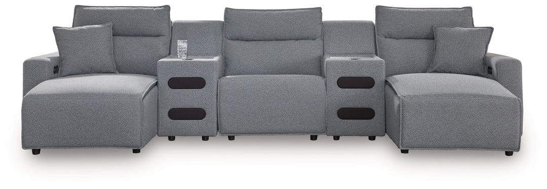 ModMax II - Salt And Pepper - Reclining Sectional
