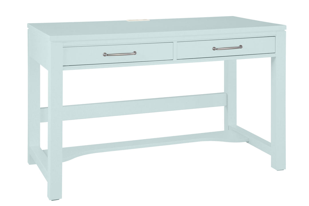 Tide & Timber - 2 Drawers Desk With Multi Charging Outlets - Roberts Furniture & Mattress (Yorktown, VA)