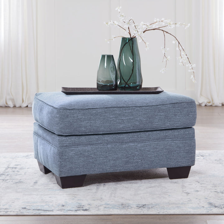 Carissa Manor - Ottoman - Denim