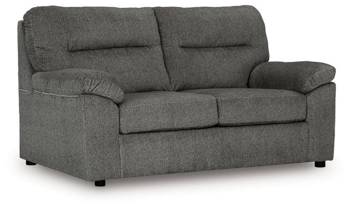 Bindura - Loveseat - Mineral - Roberts Furniture & Mattress (Yorktown, VA)