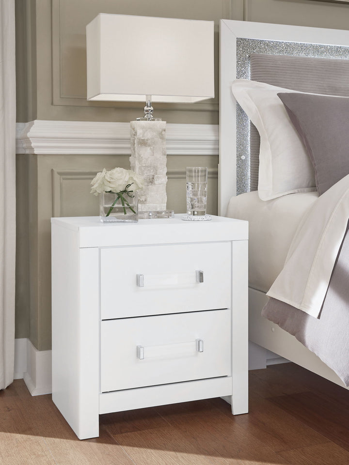 Maeling - Two Drawer Night Stand - Roberts Furniture & Mattress (Yorktown, VA)