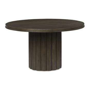 Radkin - Round Dining Room Table - Burnished Brown - Roberts Furniture & Mattress (Yorktown, VA)