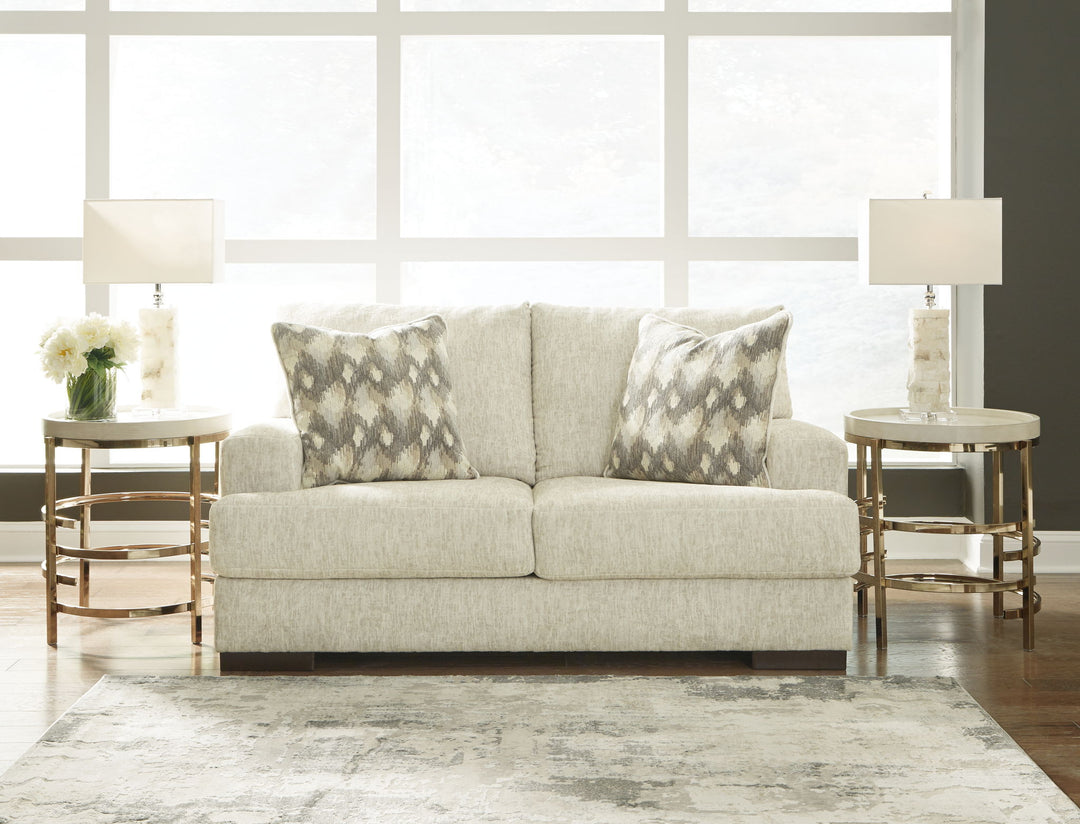 Caretti - Loveseat - Parchment