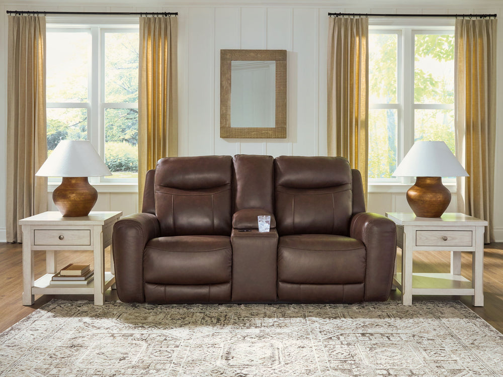 Gravier - Power Reclining Loveseat With Console / Adjustable Headrest - Cordova - Roberts Furniture & Mattress (Yorktown, VA)