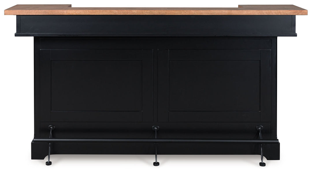 Wildenauer - Bar - Brown / Black - Roberts Furniture & Mattress (Yorktown, VA)