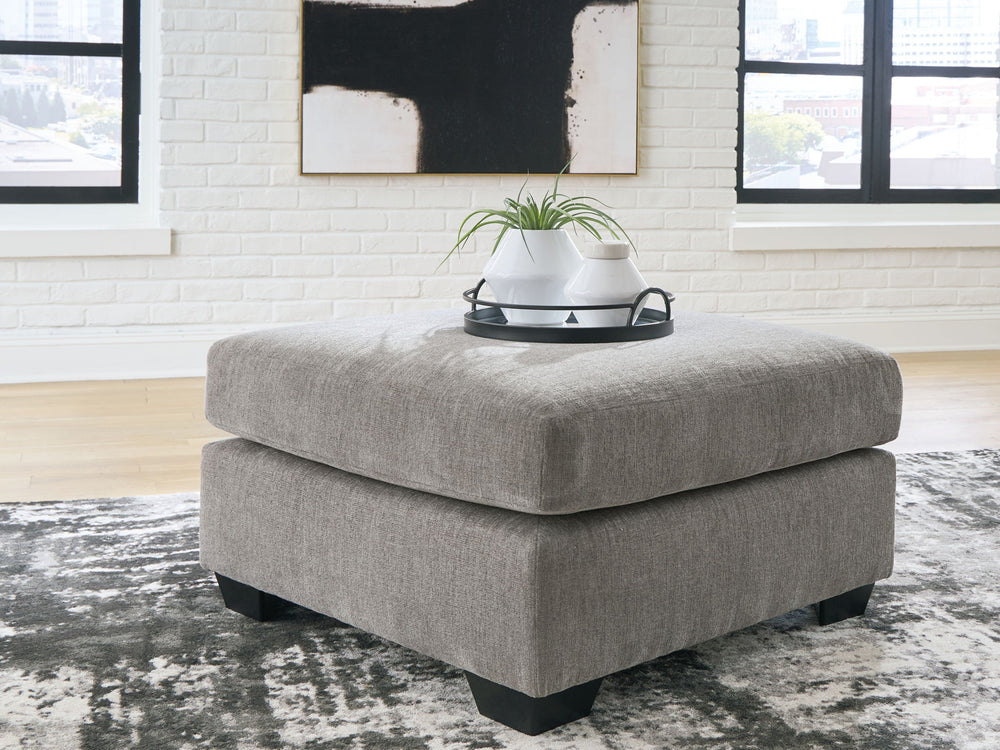 Lanelly - Oversized Accent Ottoman - Alloy - Roberts Furniture & Mattress (Yorktown, VA)