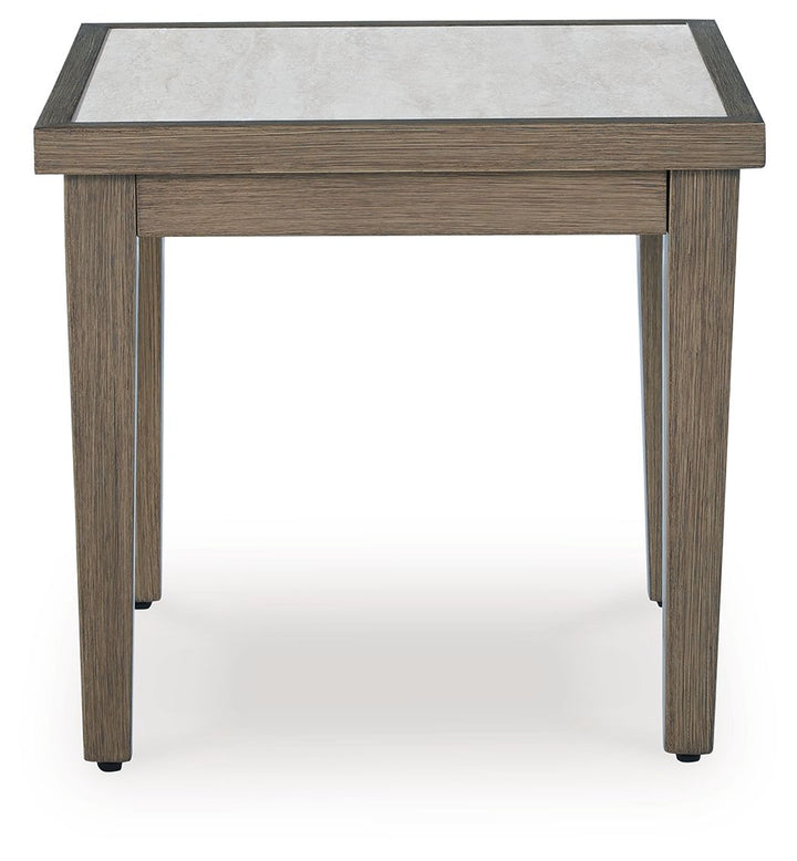 Rainier Ranch - Square End Table - Brown / Beige