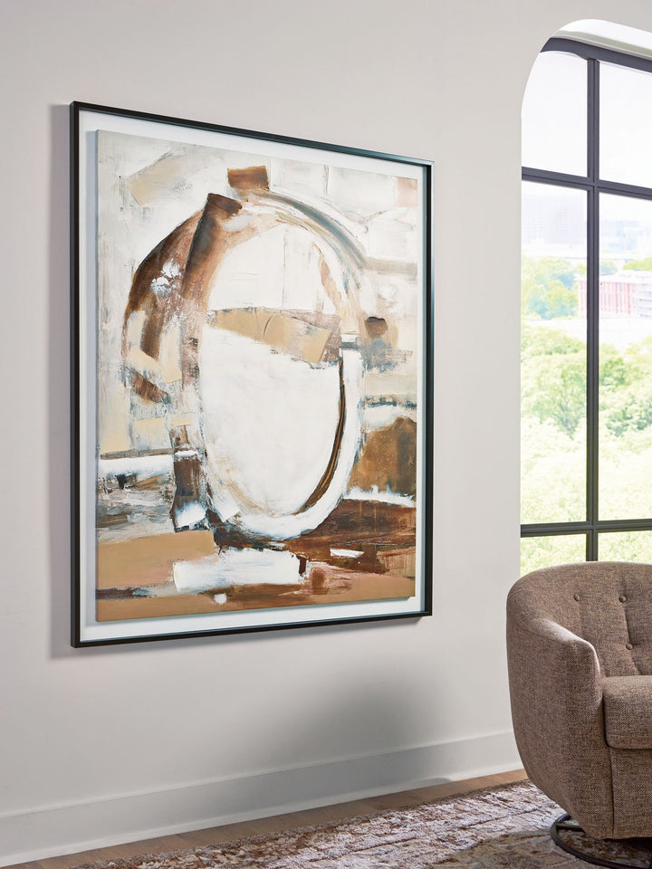 Bradlow - Wall Art - Brown / White / Black - Roberts Furniture & Mattress (Yorktown, VA)