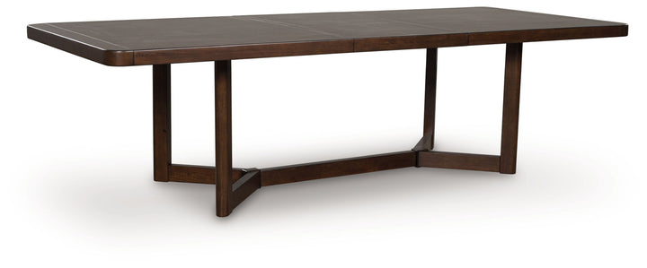 Dilenno - Rectangular Dining Room Extension Table - Dark Brown - Roberts Furniture & Mattress (Yorktown, VA)