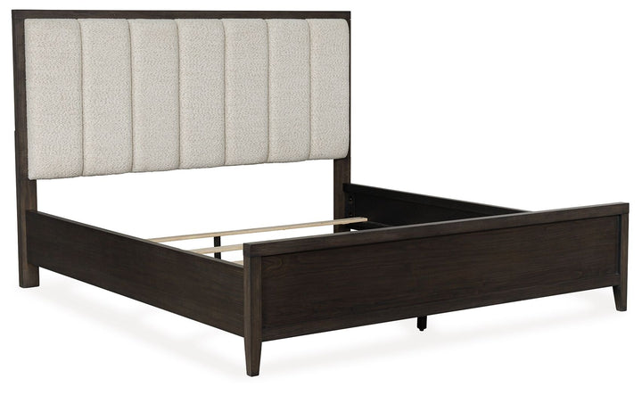 Westonfort - King Upholstered Panel Bed - Espresso