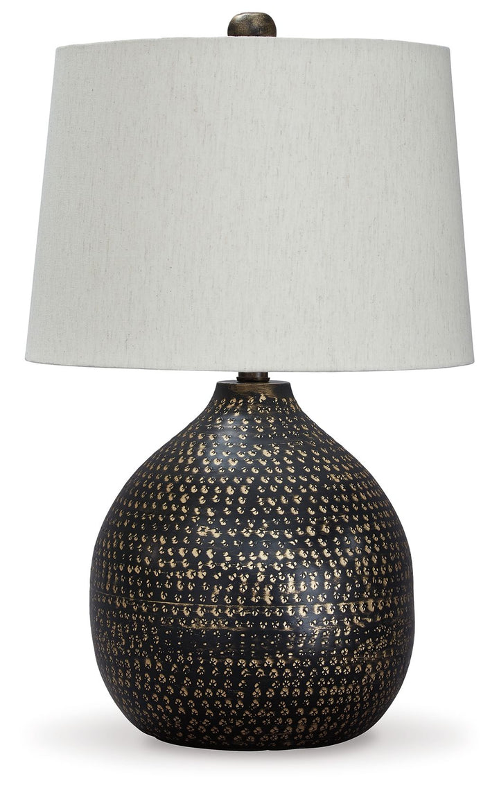 Maire - Metal Table Lamp  - Black / Gold Finish