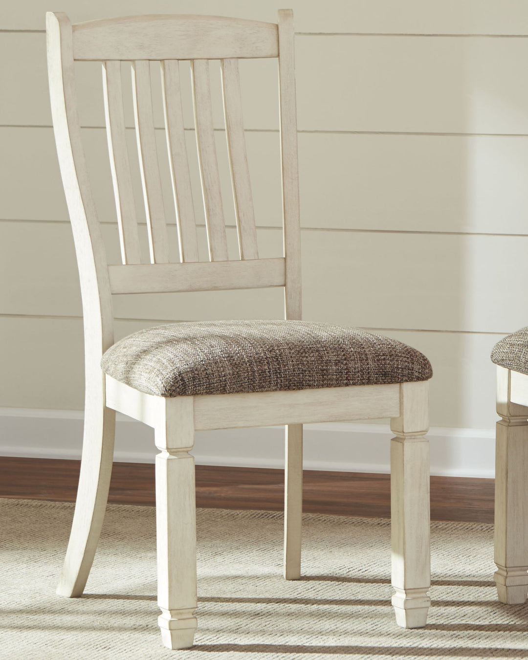 Bolanburg - Dining UPH Side Chair (Set of 2) - Rake Back - Brown / Beige - Roberts Furniture & Mattress (Yorktown, VA)