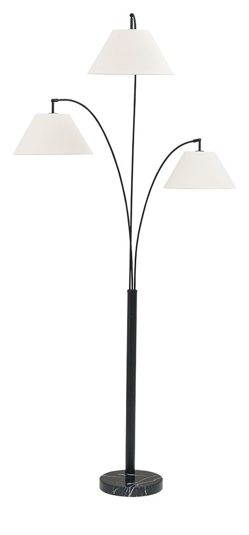 Gibbswellner - Metal Arc Lamp - Black - Roberts Furniture & Mattress (Yorktown, VA)