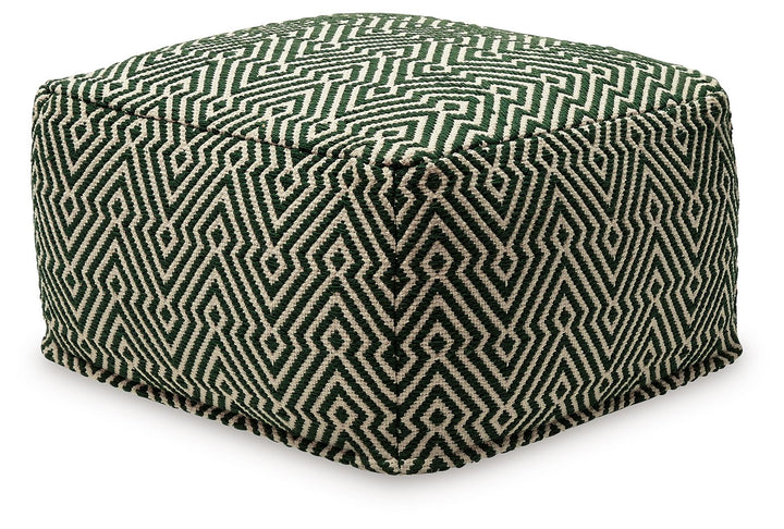 Abacy - Pouf - Green / Ivory