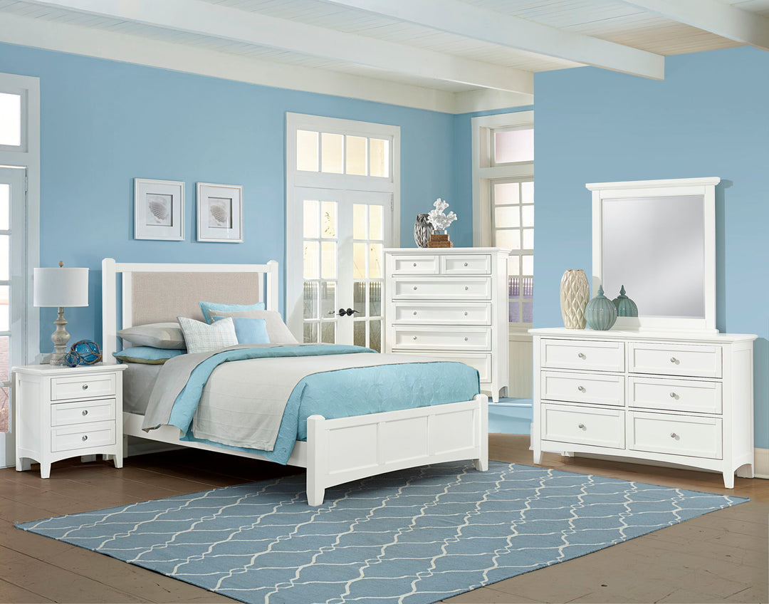 Bonanza - Pebble Gray Upholstered Bed With Mansion Footboard - Roberts Furniture & Mattress (Yorktown, VA)