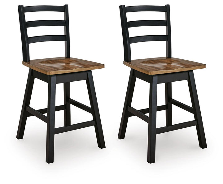Wildenauer - Swivel Stool (Set of 2) - Roberts Furniture & Mattress (Yorktown, VA)