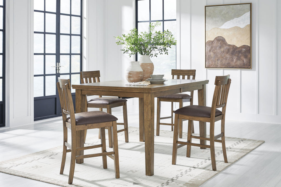 Urbinforte - Counter Height Extension Dining Table Set
