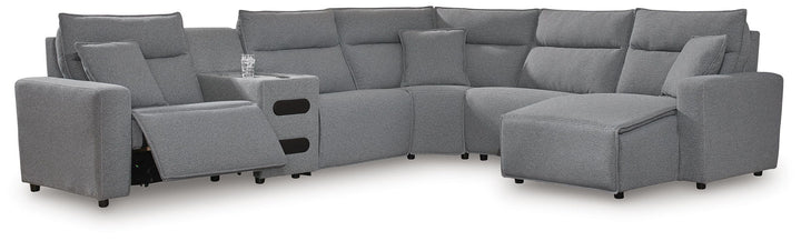 Modmax II - Reclining Sectional - Salt And Pepper - Roberts Furniture & Mattress (Yorktown, VA)