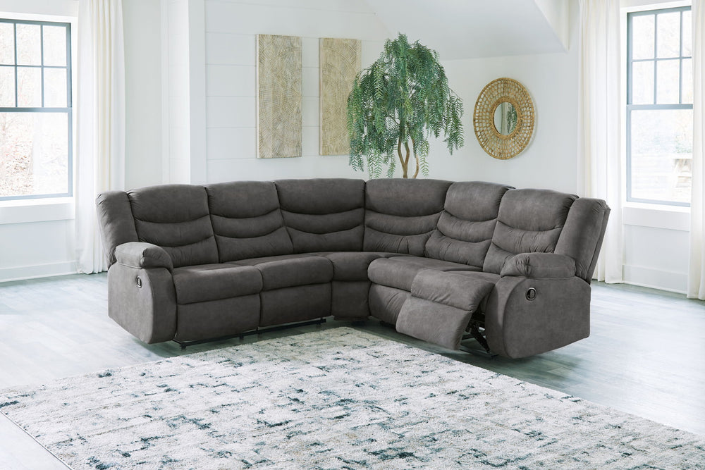 Partymate - Reclining Sectional - Roberts Furniture & Mattress (Yorktown, VA)
