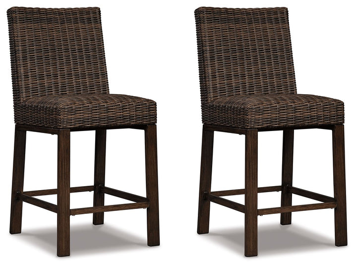 Paradise Trail - Barstool (Set of 2) - Medium Brown