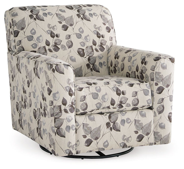Abney - Swivel Accent Chair - Platinum