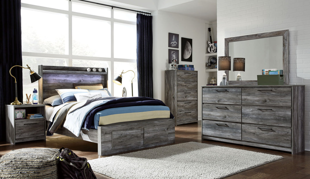 Baystorm - Panel Bedroom Set - Gray - Roberts Furniture & Mattress (Yorktown, VA)