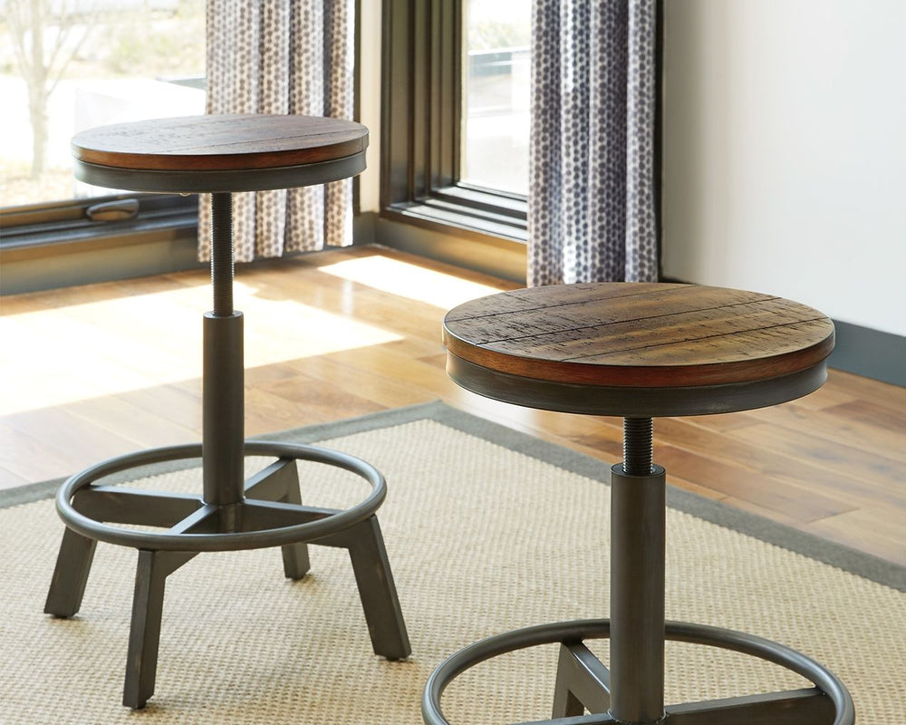 Torjin - Swivel Stool (Set of 2) - Roberts Furniture & Mattress (Yorktown, VA)