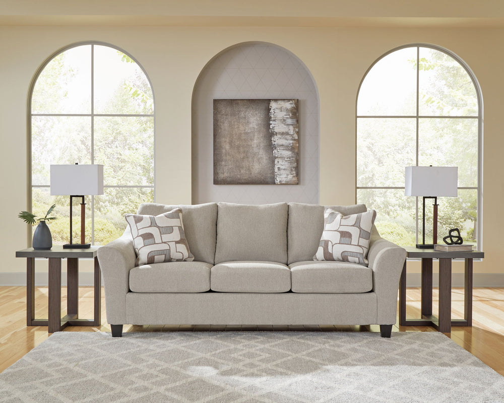 Willarae - 2 Pc. - Sofa, Loveseat - Taupe - Roberts Furniture & Mattress (Yorktown, VA)