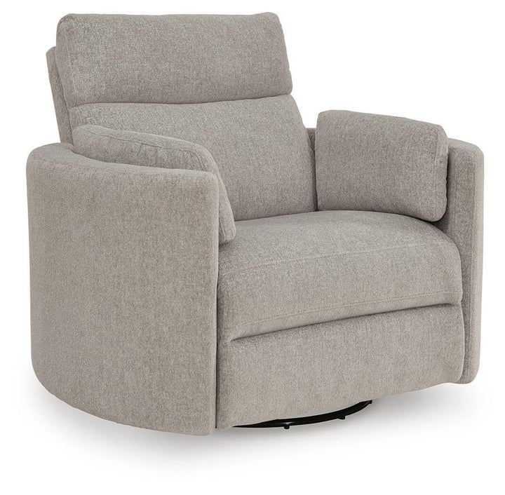 ModMax Luxe - Swivel Glider Power Recliner - Flint - Roberts Furniture & Mattress (Yorktown, VA)
