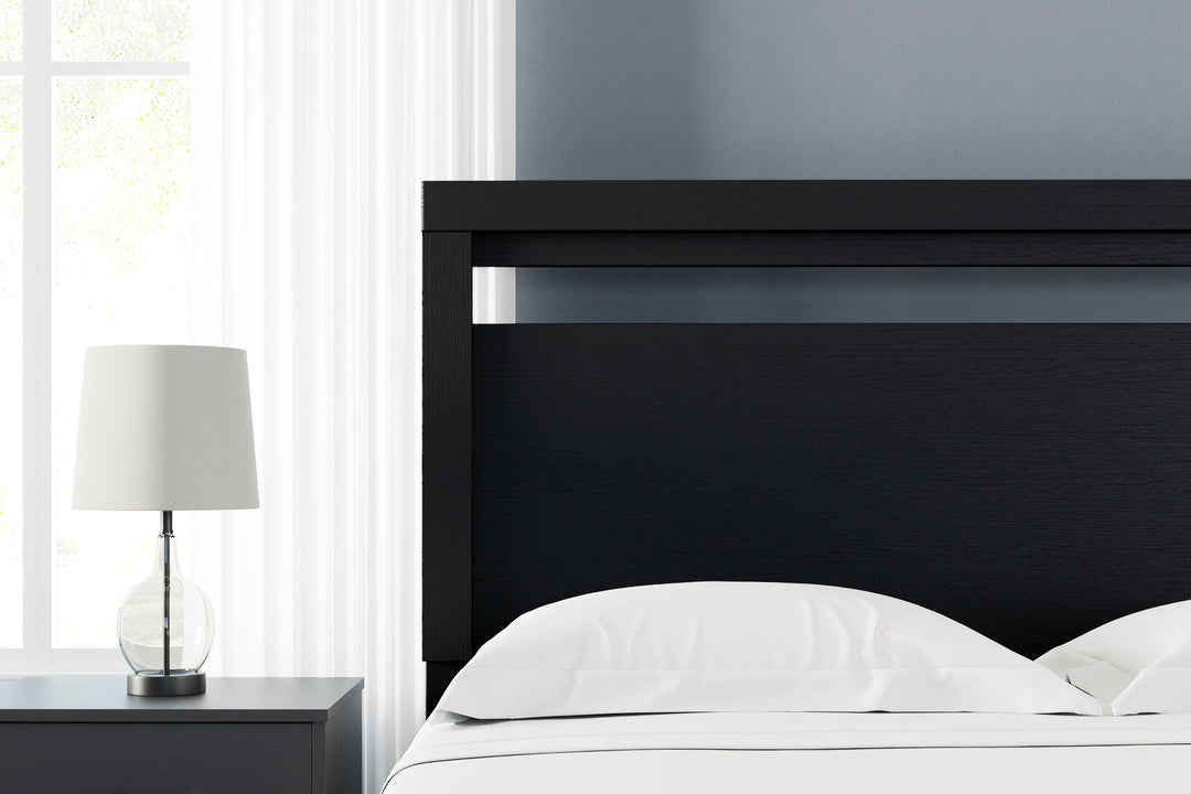 Finch - Queen Panel Headboard - Black - Roberts Furniture & Mattress (Yorktown, VA)