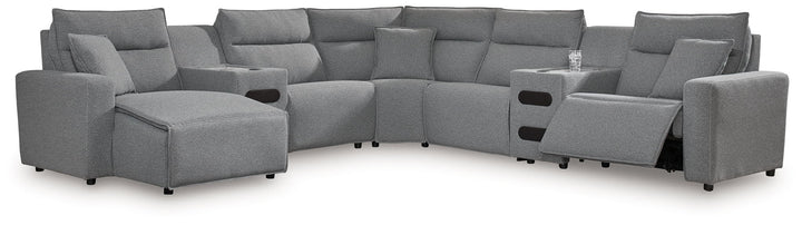 ModMax II - Salt And Pepper - Reclining Sectional