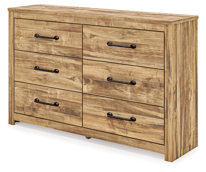Maystonna - Six Drawer Dresser - Brown - Roberts Furniture & Mattress (Yorktown, VA)