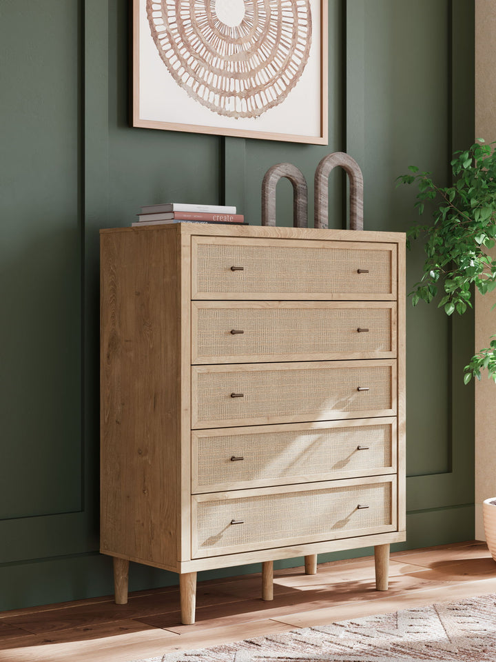 Cielden - Five Drawer Wide Chest - Two-Tone