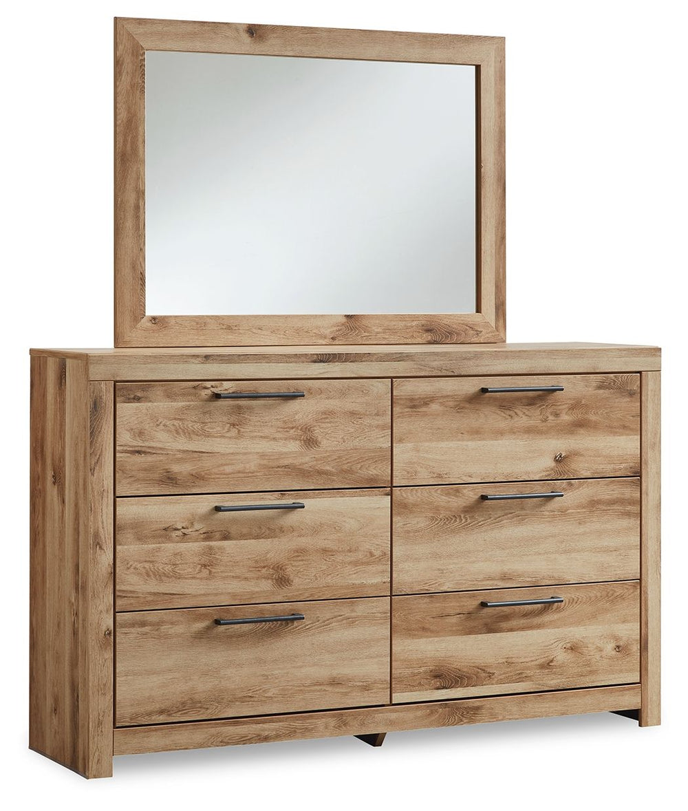 Hyanna - Dresser, Mirror - Tan - Roberts Furniture & Mattress (Yorktown, VA)