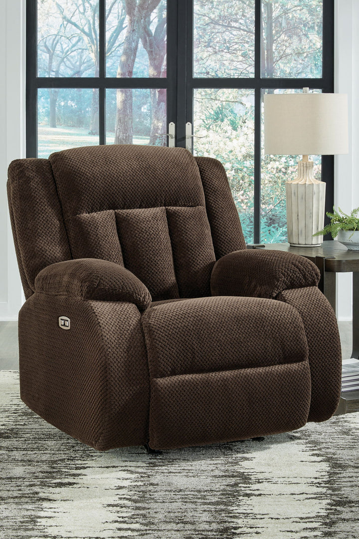 Free Wake - Power Rocker Recliner - Chocolate