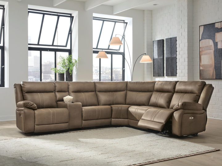 Max-Momentum - Reclining Sectional - Roberts Furniture & Mattress (Yorktown, VA)