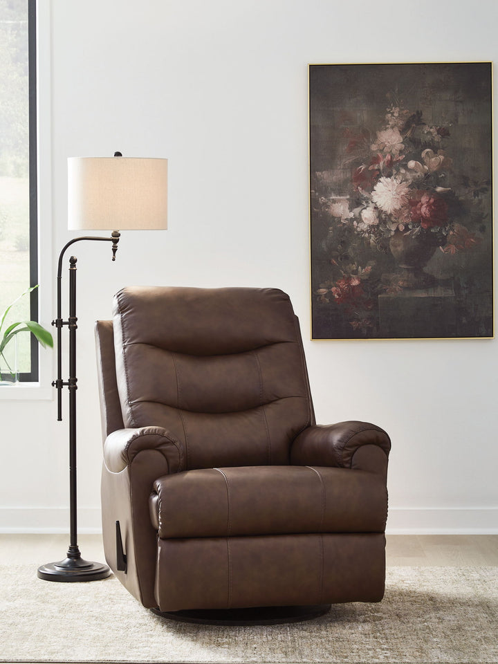 Flynwood - Swivel Glider Recliner - Roberts Furniture & Mattress (Yorktown, VA)
