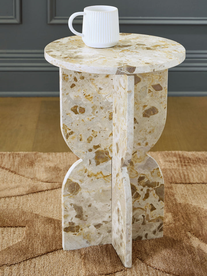 Treygan - Accent Table - Beige