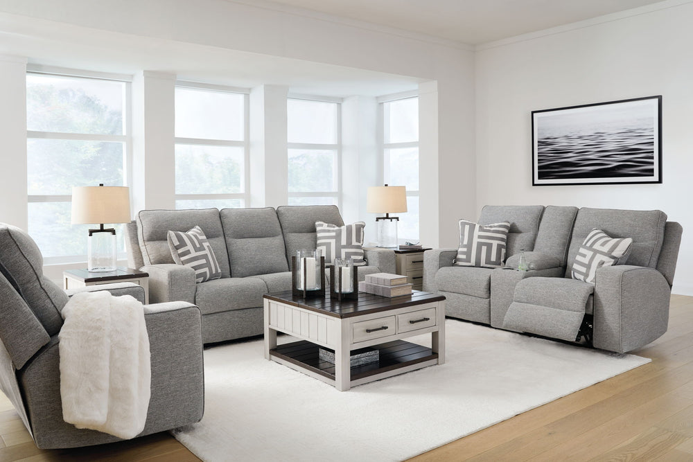 Biscoe - Reclining Living Room Set - Roberts Furniture & Mattress (Yorktown, VA)