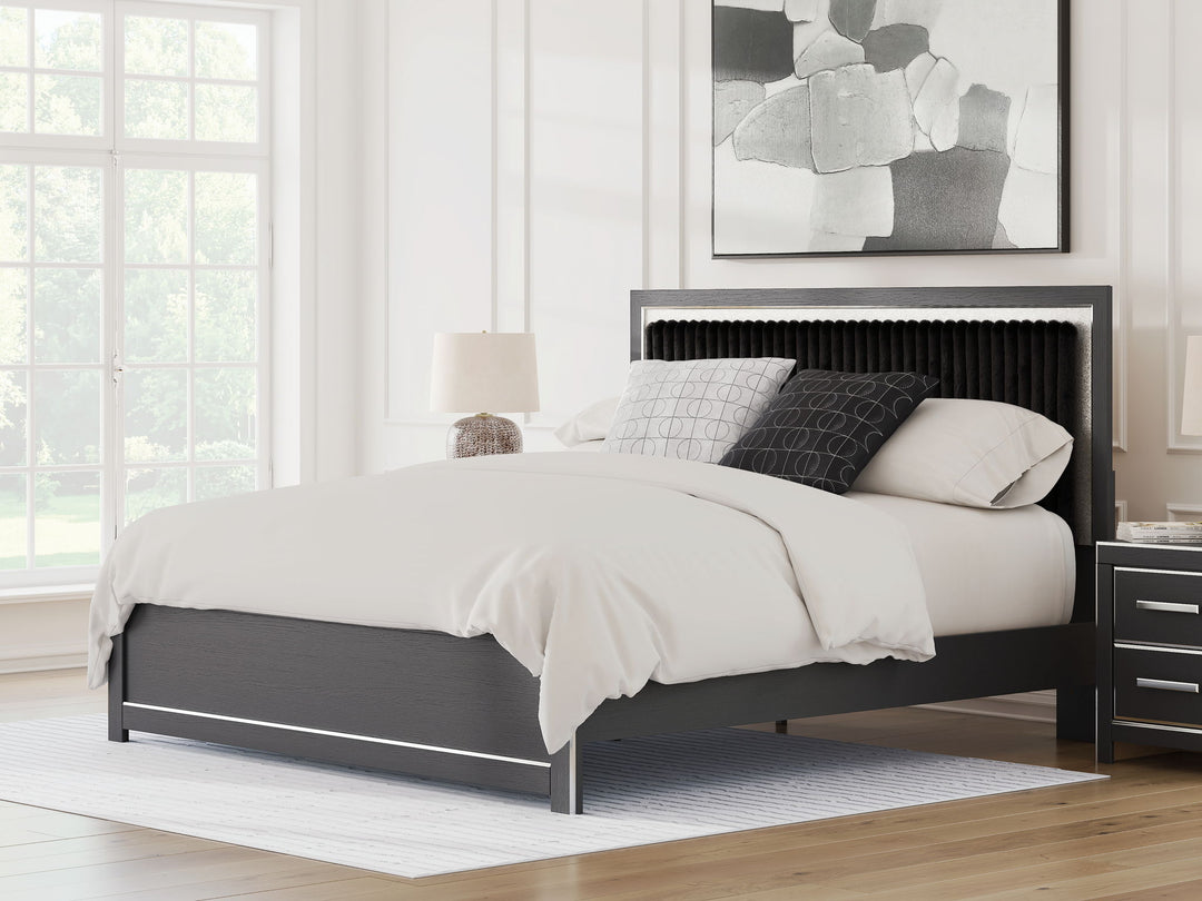Zuraleus - Upholstered Panel Platform Bed With Roll Slats - Roberts Furniture & Mattress (Yorktown, VA)