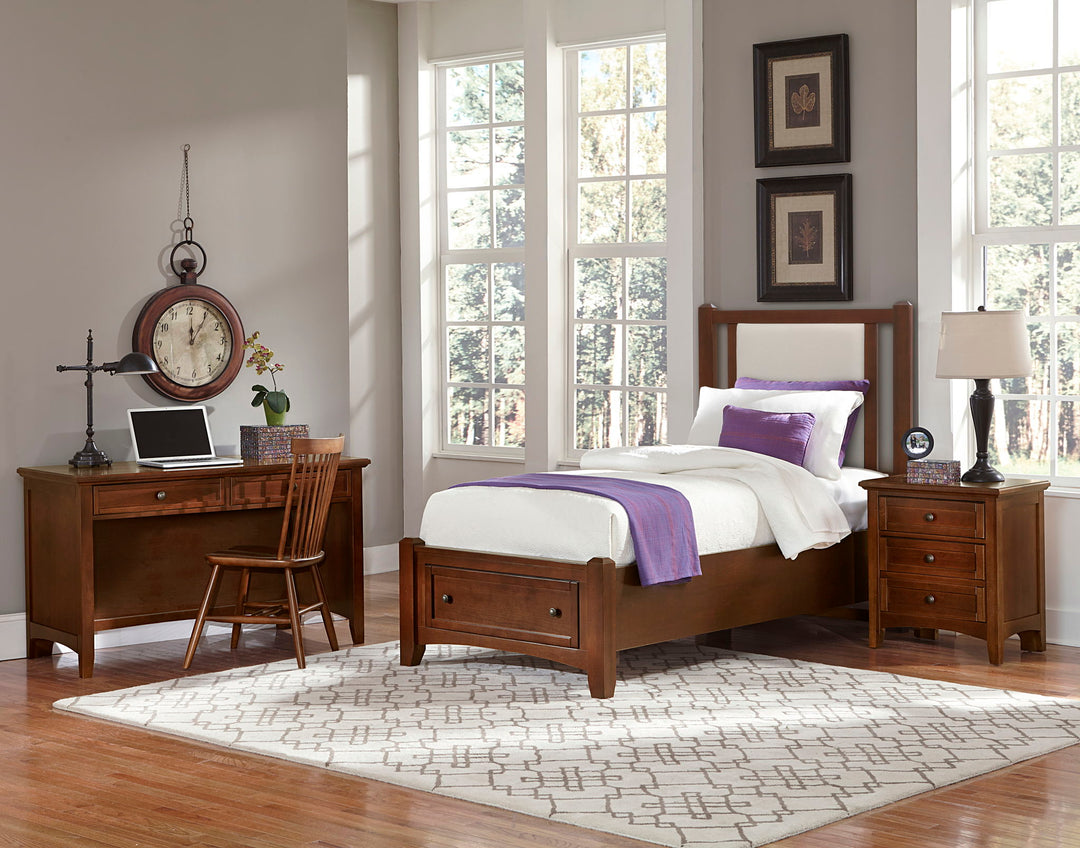 Bonanza - Linen Upholstered Bed With Storage Footboard - Roberts Furniture & Mattress (Yorktown, VA)