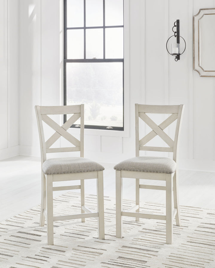 Robbinsdale - Upholstered Barstool (Set of 2) - Antique White