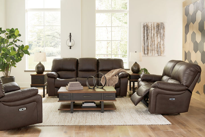Leesworth - Reclining Living Room Set - Roberts Furniture & Mattress (Yorktown, VA)