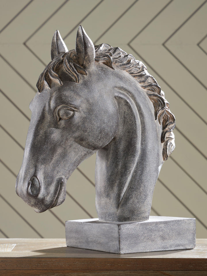 Carnlow - Sculpture - Antique Black - Roberts Furniture & Mattress (Yorktown, VA)