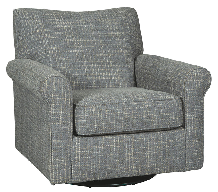Renley - Swivel Glider Accent Chair - Ash